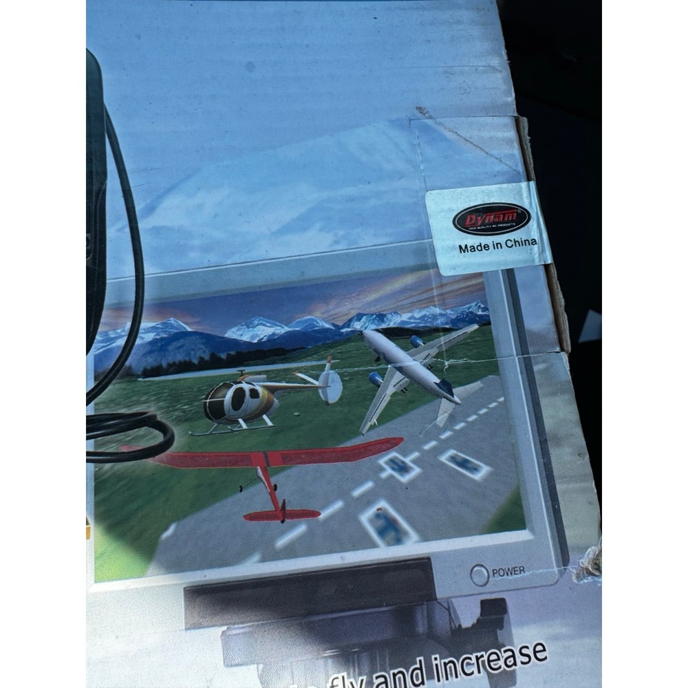 Dynam Black 6 Ch Computer USB Controller RC Left Throttle Game Flight Simulator - Picture 2 of 5